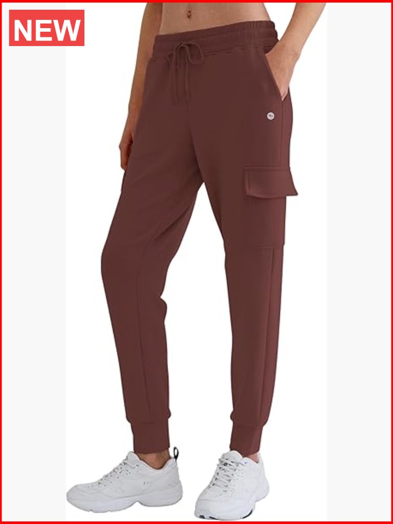 Lightweight Scuba Joggers With Pockets, Tapered Leg, Drawstring